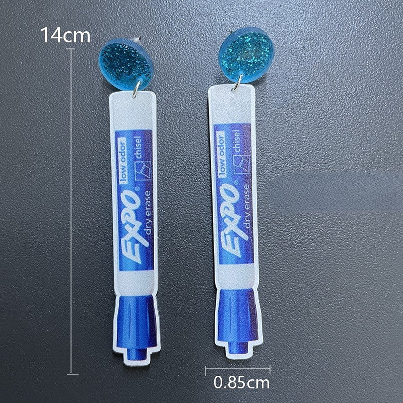 Venta al por mayor Suministros para estudiantes de maestros Pendientes de acrílico